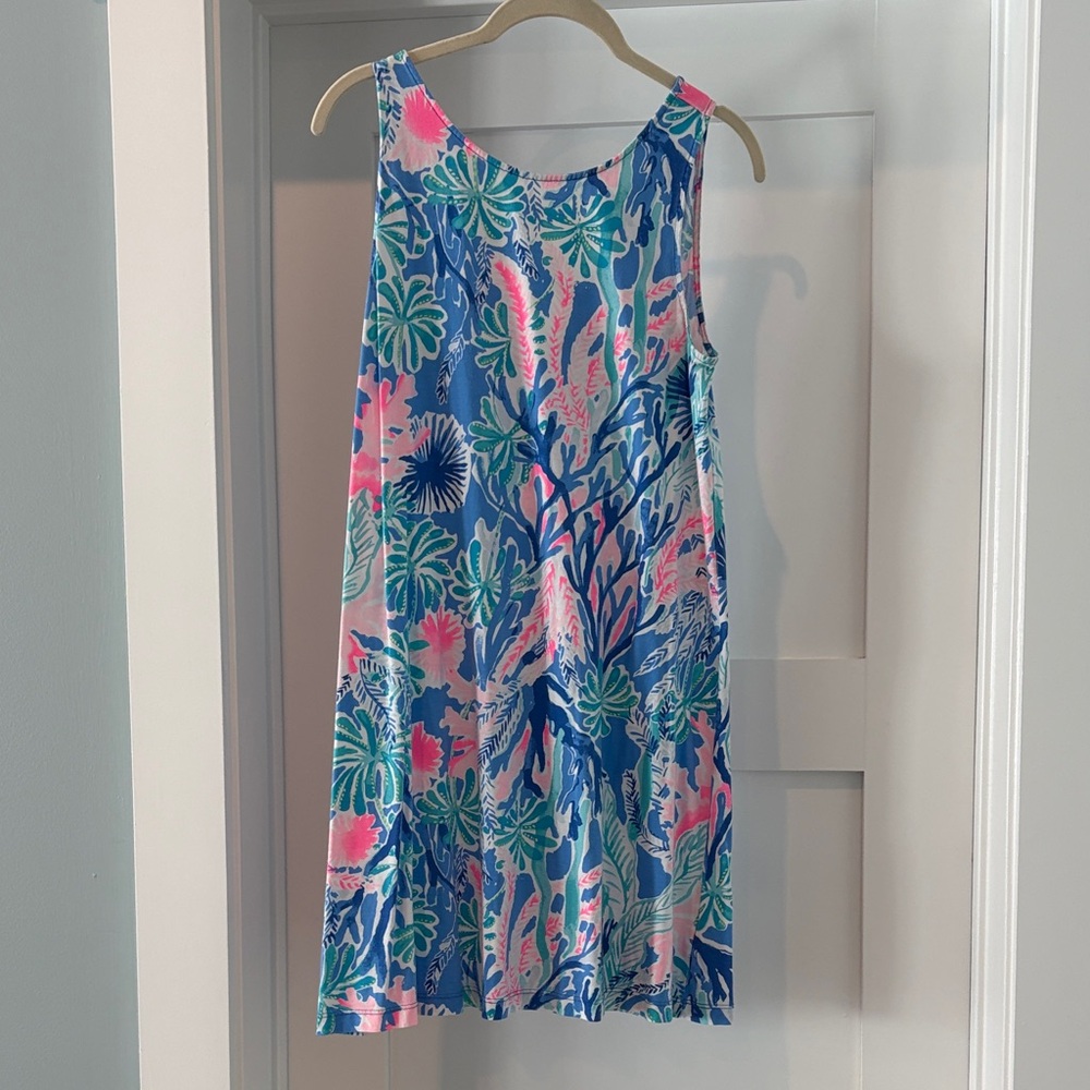 Lilly Pulitzer Blue and Pink Mini Dress